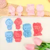 Molde para Galletas Serie Kt Cat Día de San Valentín Molde para Galletas de Dibujos Animados 3D Galletas Impresas Simuladas de Arcilla DIY