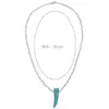 Moda Estilo Coreano Flor Cuentas de Arroz Collar de Perlas para Mujer Verano Versátil Cruz Apilada Cadena para Clavícula Joyería al por Mayor