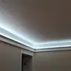 Luz Lineal de Lavado de Pared Montada en Superficie, Tira de Luz Lineal de Yeso para Sala de Estar, Canal de Luz Reflectante, Luz Lineal de Esquina de Techo LED