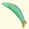 Set de hierba gatera transfronterizo juguete para gato mascota pez crucian simulado empaque de pescado marisco juguete para morder suministros para mascotas