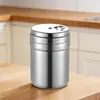 Frasco de Acero Inoxidable Giratorio para Condimentos del Hogar, Frasco para Pimienta, Caja de Condimentos, Botella para Barbacoa, Botella para Condimentos
