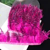 Ventas Directas de Fábrica En Stock Adorno de Tela Floral Azul y Blanco Accesorios para Ropa Materiales para Colgantes Cinta de Tela de Plumas Dobladillo de Vestido Manualidades