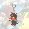 Llavero Serie Pikachu Transfronterizo Acrílico Plano 2D Colgante Espejo Retrovisor de Coche Mochila Estilo Europeo y Americano