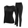 Ropa Interior Térmica Bosein para Mujer Autocalentable Temperatura Constante Ropa para Belleza de la Piel Ultradelgada Alta Elasticidad Máscara Base Muscular Conjunto de Ropa Ropa de Otoño y Pantalones Largos