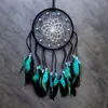 Apanhador de Sonhos Azul Lago Mais Vendido Transfronteiriço, Pingente de Sino de Vento Tecido à Mão, Decoração de Casa Apanhador de Sonhos, Decoração de Parede, Pendente de Parede
