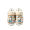 Pantuflas de Algodón Conejo Miffy Invierno Dulce Fresco Estilo Chica Caliente Calientes de Interior Antideslizantes Pantuflas de Felpa para Pareja para Hombres y Mujeres