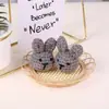 Nova boneca de tricô fofa brinquedo DIY multicolor criativo corrente para chupeta animal de algodão acessórios de joias de crochê