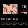 Arte de Uñas Arte de Uñas Ultra-delgado Sin Rastro Uso Extensión de Uñas Sin Limar Transparente Semimate Pegatina Completa Medio Pegatina Parche para Uñas