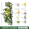 Decoração de Parede Vinha de Limão Plantas Verdes Densas Trepadeiras de Parede Arranjo de Atmosfera Flores Artificiais Loja de Frutas Enfeites Pendurados