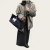 Xale Triangular Dupla Face Duas Cores Retro Coreano Cachecol de Inverno Quente Simples Versátil Peça de Roupa Externa Cachecol Aquecedor de Pescoço Feminino