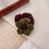 Faixa de Cabelo Flor de Lã Retrô Outono e Inverno, Prendedor de Cabelo de Alta Qualidade para Meninas, Faixa Elástica Versátil para Cabelo