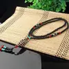 Collar de Cuentas Dzi de Nueve Ojos al por Mayor Collar de Ágata con Cuenta Dzi de Nueve Ojos del Tíbet Suministro en Vivo Cadena para Suéter de Cuenta Dzi Regalo de Conferencia