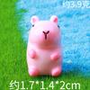 Capivara Animal Fofo Micro Paisagem Decoração de Mesa Acessórios para Carro DIY Acessórios de Resina Pequenos Ornamentos