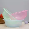 Bacia de plástico R109 colorida 20cm bacia pequena transparente promoção de presente exposição um yuan pequeno artigo loja de dois yuan suprimento