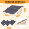 Escalera Plegable de Madera para Trepar Mascotas, Rampa para Perros Mayores, Escalones de Madera para Perros, Peldaños Antideslizantes, Rampa de Cama de Madera para Perros