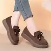 Otoño 2026 Nuevos Zapatos Birkenstock para Mujer Punta Redonda Cómodos Planos Mocasines de Moda Versátiles Casuales Antideslizantes Zapatos para Mujer