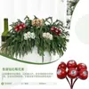 Esquejes Navideños Personalizados de Bayas con Fruta de Humo Diamante Accesorios para Árbol de Navidad Decoración Navideña para el Hogar Color Rama de Bayas
