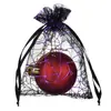 Bolsa de fio bronzeador de Halloween transfronteiriça da Amazon, rede de aranha, bolsa transparente para embalagem de doces e presentes