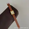 Venta al por mayor Dropshipping Nueva Moda Lujo Ligero Retro Cuadrado Correa Reloj de Pulsera para Mujer Gama Alta Estilo Coreano Nicho Reloj de Cuarzo para Mujer