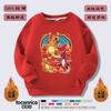 Moletom de Manga Comprida com Gola Redonda Pokemon Go Duck para Homens e Mulheres, Crianças e Adultos Roupas Plus Velvet