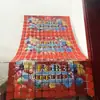 Cortina de lluvia cuadrada Amazon transfronteriza española Globo Feliz Cumpleaños Ambiente de fiesta Macarrón Arreglo