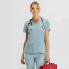 Nuevo Color Disponible Juego de Uniforme de Trabajo de Manga Corta de Secado Rápido para Enfermera Doctora para Clínica Dental y Quirófano