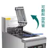 Freidora Eléctrica Comercial Computarizada de un Solo Cilindro Doble Cilindro Vertical con Filtro Automático Equipo para Freír Hamburguesas Pollo Frito Papas