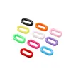 11*20mm Hebilla de Cadena Biselada de Acrílico Color Sólido Anillo Abierto Accesorios para Joyería DIY Accesorios para Cadena de Bolsos y Gafas