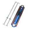 Suporte de Bateria Universal para Modificação de Carro com Revestimento Azul de Fibra de Carbono, Suporte de Bateria Fixo Universal de Liga de Alumínio