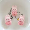 Accesorios de Joyería de Resina de Dibujos Animados Brillantes Pingüino Conejo DIY Funda para Teléfono Móvil Parche de Pasador de Pelo Hecho a Mano con Pegamento de Crema