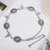 Corrente de Cintura Cavalo Branco Estilo Boho para Mulheres, Corrente Corporal Versátil Tendência com Cinto de Conexão Cabeça de Touro