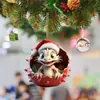 Navidad Acrílica Transfronteriza Lindo Bebé Dragón Huevo Sombrero Rojo Árbol de Navidad Colgante Colgante de Coche 20