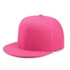 Chapéu Hip-Hop Americano de Seis Painéis com Aba Reta Color Block Transfronteiriço para Homens e Mulheres, Boné de Baseball Hip-Hop Liso de Cor Sólida com Aba Reta, Unissex