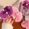Atmosfera Super Fada Phalaenopsis Presilha de Cabelo Feminina Mori Lateral Bico de Pato Clipe Placa Traseira Presilha de Cabelo