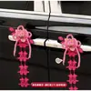 Decoración de Coche de Boda, Serpentinas para Flota, Decoraciones para Espejo Retrovisor de Coche de Fiesta de Boda, Cintas de Flores Simuladas para Coche, Colección de Artículos para Boda