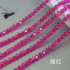 Directo de fábrica 3/4 mm cuentas puntiagudas de diamante cuentas de cristal color galvanizado personalidad accesorios de joyería DIY cuentas sueltas