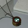 Joyería transfronteriza europea y americana retro diamante diseño diy puede abrir el árbol de la vida luminoso colgante luminoso collar mujeres