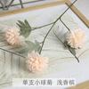 Simulación de flores, una sola rama, crisantemo de tres cabezas, bola, diseño de boda, fotografía, modelado, decoración de exhibición del hogar, fabricantes de flores falsas al por mayor