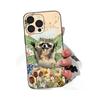 Para iPhone15 comercio exterior nuevo funda de teléfono linda de mapache