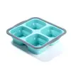 Caixa Organizadora de Alimentos com Compartimentos de Silicone, Segura para Congelar, Aquecer e Assar, Molde Organizador de Cozinha
