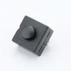 Interruptor de Botão Pé Plano Preto Pequeno Interruptor de Lanterna Botão de Dois Pés Interruptor de Botão Régua 12 * 12mm