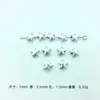Comércio Exterior 6mm Contas Redondas Retrô Coração Estrela de Cinco Pontas Espaçador Pulseira Acessórios DIY Contas Lisas Brilhantes Acessórios para Miçangas