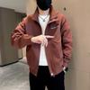 Chaqueta Explosiva de TikTok Moda Masculina Cuello Vertical Corte Ajustado Chico Social Chaqueta de Alta Gama Tendencia Otoño e Invierno para Hombre 2024