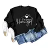 Comercio Exterior de Amazon Soy Tu Chica de Barrio Sudadera Casual de Manga Larga con Cuello Redondo con Letra Simple para Mujer