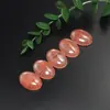 Temu Transfronteiriço Amazon Anel Oval de Pedra Natural Superfície 18*25 Anel de Contas de Cristal Incrustado com Pedras Semi-Preciosas DIY