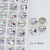 Dongzhou Crystal 8mm Fondo Plano Corte Fuego Artificial Diamante Redondo Superficie de Rejilla Colorida K9 Diamante de Vidrio Brillante al por Mayor Decoraciones para Arte de Uñas