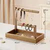 Estante para Joyas para Uso en Casa, Estante de Almacenamiento de Gomas para el Cabello y Pasadores de Escritorio, Organizador de Pulseras y Cuentas para Interiores, Soporte de Exhibición para Broches y Relojes