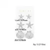 Pendientes de Venta Caliente de Comercio Exterior Transfronterizo de Amazon, Set de Pendientes Exagerados de Oro con Diseño de Alta Gama de Concha y Estrella de Mar para Mujeres