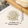 Patches de Tecido Bordados com Padrões de Rosa, Material com Glitter, Patches Bordados para Bolsas, Patches Decorativos de Tecido Termocolantes Sem Costura Atacado