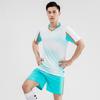 Compra de grupo Spot terno de futebol estudantes masculinos manga curta de secagem rápida equipe de treinamento esportivo uniforme impresso quadro de luz terno de futebol